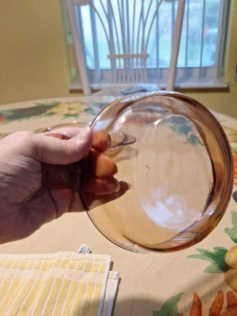 Vision Corningware Amber Glass Baking Bowls w/Side Handles